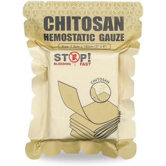 ΑΙΜΟΣΤΑΤΙΚΗ ΓΑΖΑ RHINO RESCUE CHITOSAN HEMOSTATIC GAUGE