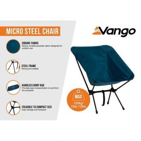 VANGO MICRO STEEL CHAIR MYKONOS BLUE