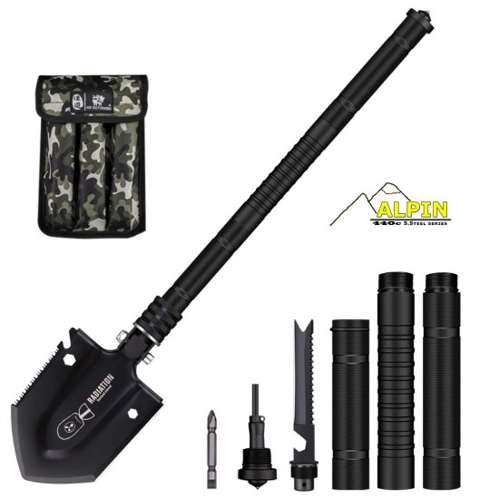 TACTICAL SHOVEL ALPIN 440C STAINLESS STEEL