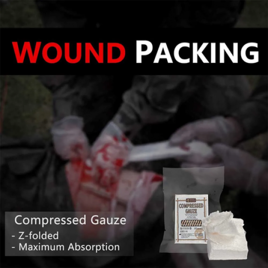 RHINO RESCUE Z-FOLD COMPRESSED GAUZE