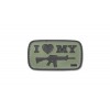 ΣΗΜΑ PVC 444130 PATCH 3D I LOVE MY M4 GREEN