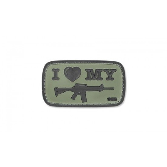 ΣΗΜΑ PVC 444130 PATCH 3D I LOVE MY M4 GREEN