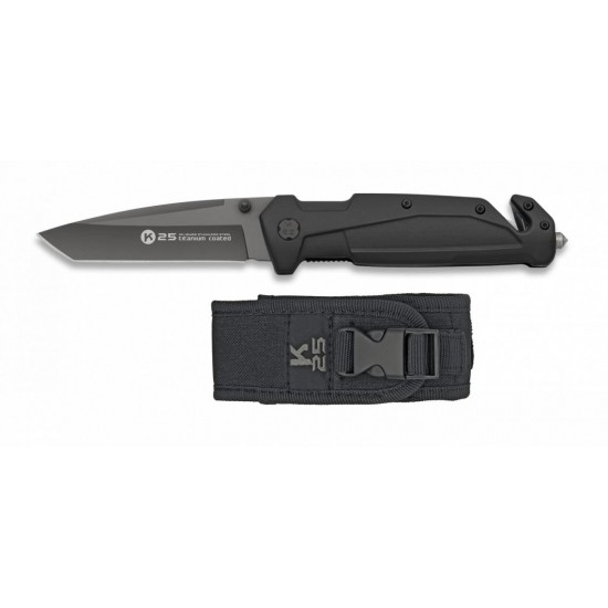 K25 RUBBER POCKET KNIFE TITANIUM COATED