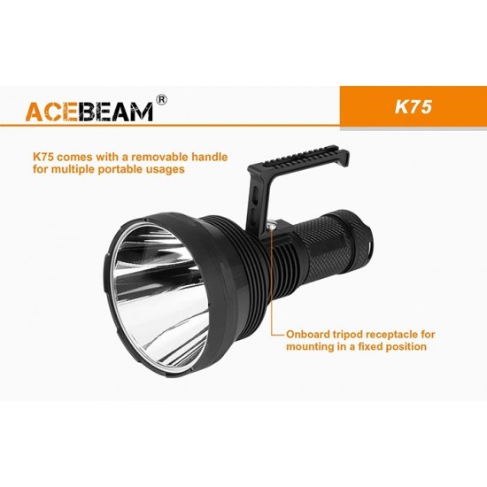 ΦΑΚΟΣ ΜΕΓΑΛΗΣ ΙΣΧΥΟΣ ACEBEAM K75 +BATTERY