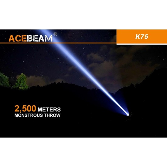 ΦΑΚΟΣ ΜΕΓΑΛΗΣ ΙΣΧΥΟΣ ACEBEAM K75 +BATTERY