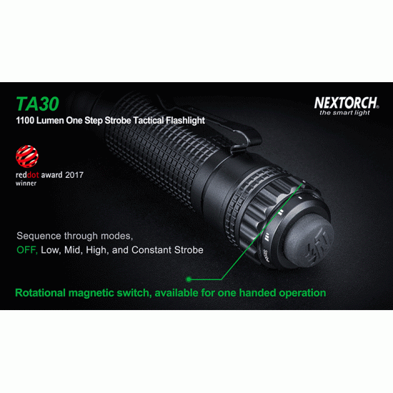 ΦΑΚΟΣ ΧΕΙΡΟΣ TA30 1100 LUMENS NEXTORCH