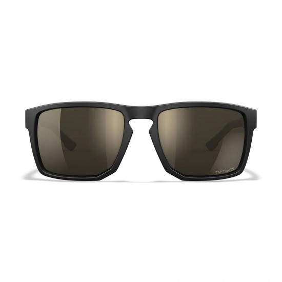 WILEY X WX FOUNDER TUNGSTEN MIRROR MATTE BLACK-TAN FRAME SUNGLASSES