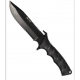 MILTEC BLACK G10 COMBAT KNIFE WITH NYLON SHEATH