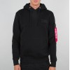 ALPHA INDUSTRIES RED STRIPE HOODY