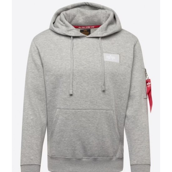 ALPHA INDUSTRIES RED STRIPE HOODY