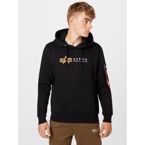 ΦΟΥΤΕΡ ΜΠΛΟΥΖΑ ME ΚΟΥΚΟΥΛΑ ALPHA INDUSTRIES LABEL SWEATER