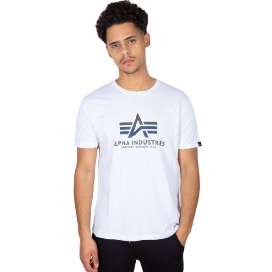 T-SHIRT ALPHA INDUSTRIES BASIC RAINBOW