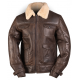 ΔΕΡΜΑΤΙΝΟ ΜΠΟΥΦΑΝ MILTEC A4 SHEEPSKIN LEATHER JACKET US NAVY