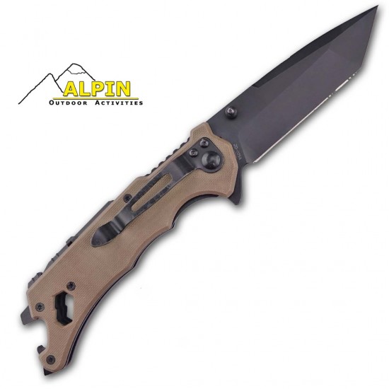 ΠΤΥΣΣΟΜΕΝΟ ΜΑΧΑΙΡΙ - ΣΟΥΓΙΑΣ ALPIN TACTICAL SERIES ZD-025B/C