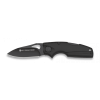 FOLDING KNIFE K25 EDC BLACK POCKET WITH CLIP