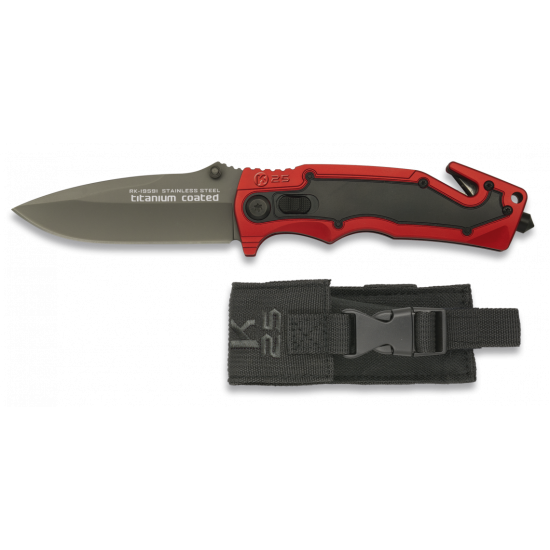 POCKET KNIFE K25 RED & BLACK