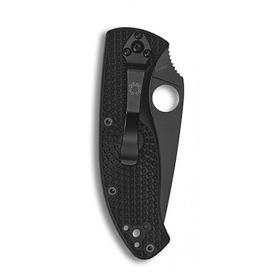 ΠΤΥΣΣΟΜΕΝΟ ΜΑΧΑΙΡΙ- ΣΟΥΓΙΑΣ SPYDERCO TENACIOUS LIGHTWEIGHT FOLDING KNIFE COMBO EDGE C122PSBBK