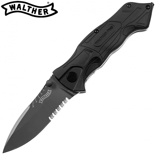 ΠΤΥΣΣΟΜΕΝΟ ΜΑΧΑΙΡΙ- ΣΟΥΓΙΑΣ WALTHER POCKET KNIFE BTK3 BLACK TAC