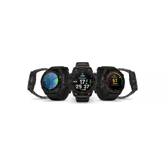 ΡΟΛΟΙ GARMIN DESCENT MK3I - 51 MM CARBON GREY DLC TITANIUM WITH DLC TITANIUM