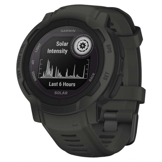 GARMIN INSTINCT 2 SOLAR GRAPHITE SILICONE BAND