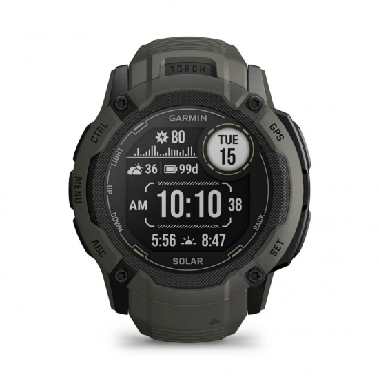 GARMIN INSTINCT 2X SOLAR MOSS WATCH