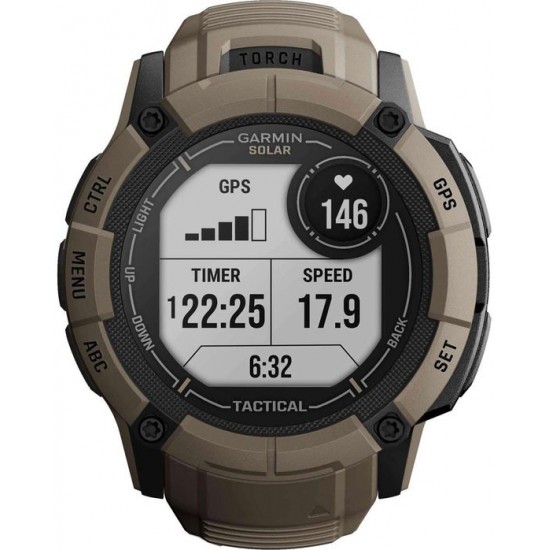 GARMIN INSTINCT 2X SOLAR TACTICAL BLACK SILICONE BAND