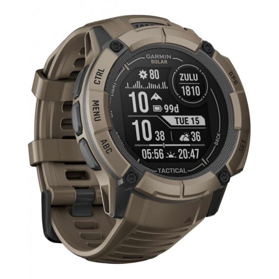 ΡΟΛΟΙ GARMIN INSTINCT 2X SOLAR TACTICAL BLACK SILICONE BAND