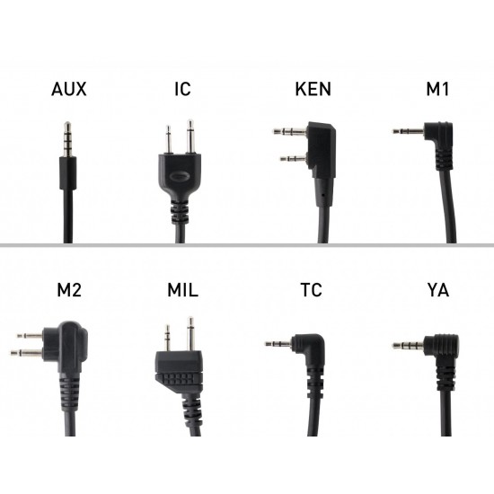 PTT SWITCH FOR EARMOR MOTOROLA EAR MUFFLER DOUBLE PLUG MILITARY