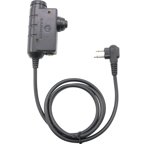 PTT SWITCH FOR EARMOR MOTOROLA EAR MUFFLER DOUBLE PLUG MILITARY