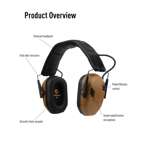 EARMOR M300A OPSMEN ELECTRONIC EAR DEFENDERS