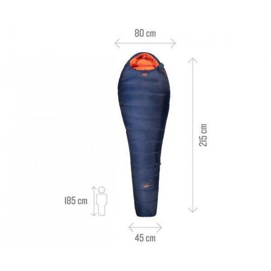 SLEEPING BAG MILLET LIGHT DOWN UNISEX BLUE DEPTHS